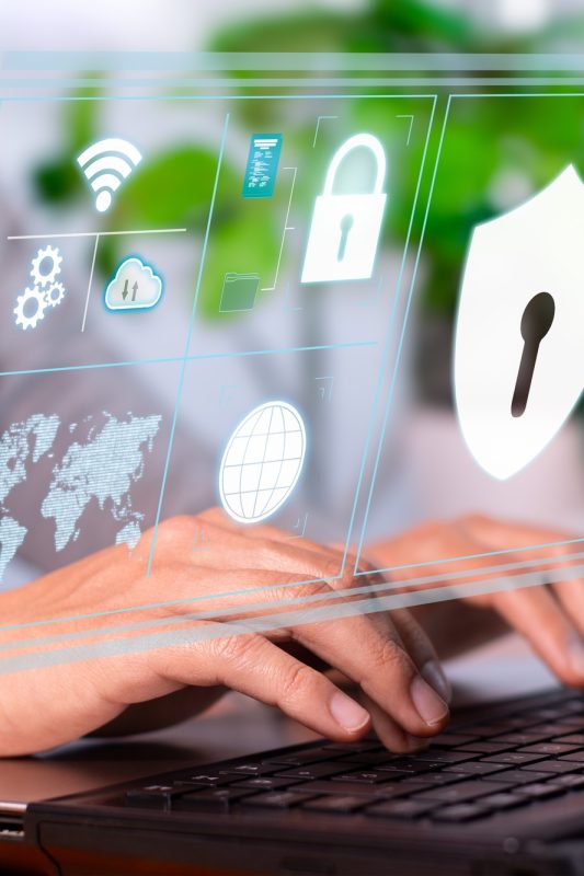 Cybersecurity Concept: System Administrator Enhancing Network Protection